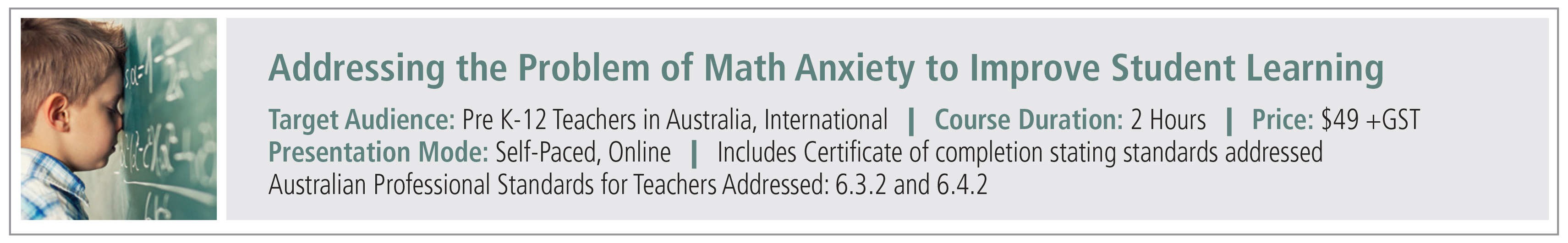 ADDRESSING THE PROBLEM OF MATH ANXIETY